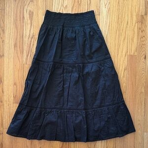 Rails sz S black 100% cotton skirt elegant design great pre owned condition